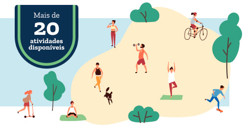Mais de 20 atividades disponíveis